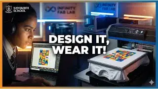 Wear Your Creativity! Custom T-shirt & Cup Design at Sanskriti School