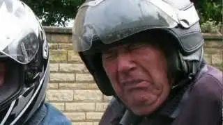 My Dad Reg Little of Kingswear on a motorbike on his 85th Birthday !