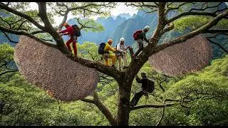 Heart-Stopping Forest Honey Harvest &ndash; Facing Angry Wild Bees.