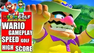 Mario Golf Super Rush - Wario Gameplay - Speed Golf High Score Play