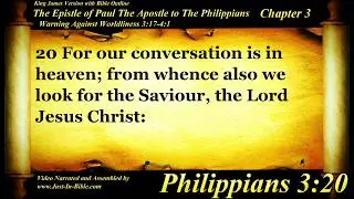 Philippians Chapter 3 - Bible Book 50 - The Holy Bible KJV Read Along Audio/Video/Text