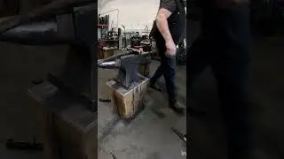 Forging Hot Cut Hardy tools today.