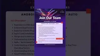 Accelerate Your Career | Android HMI Developer &ndash; Automotive (5&ndash;8 Years)
