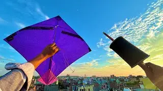 New Manjha Testing with branded kites | kite fighting | kite cutting | patang 