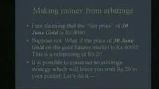 Future Pricing And Arbitrage