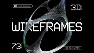 3D Chrome Wireframes Stock Graphics Download