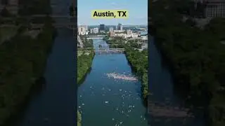 Heavy Kayak Traffic on the Colorado River #Austin, TX