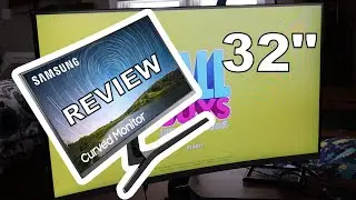 CR50 Samsung curved LCD 32 inch monitor review and setup 1080p