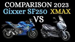 Gixxer SF250 VS XMAX 2023 QUICK SPECS