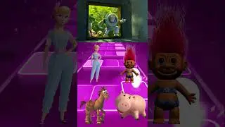 Toy Story &ndash;  Bo Peep 🆚 Troll 🆚 Bullseye 🆚 Hamm &ndash; Tiles Hop EDM Rush
