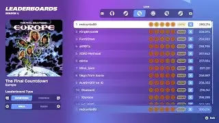 [Fortnite Festival S4] The Final Countdown Expert Lead 100% FC World Record