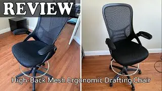 High-Back Mesh Ergonomic Drafting Chair Review
