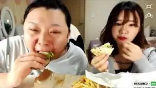 트랜스젠더 BJ미미_다솜이와 롯데리아 라이스 버거 먹방 1#