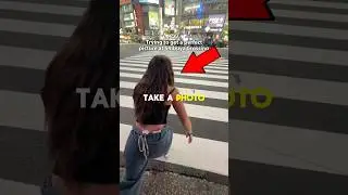 Она бежала 🏃&zwj;♀️ ради этой фотографии в Токио 🗼🇯🇵 #шорты #вирусныешорты #токио