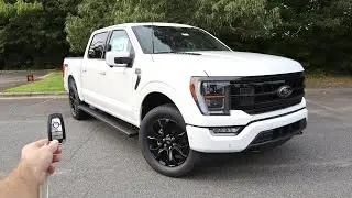 2022 Ford F150 Platinum Black Appearance Package: Start Up, Test Drive, Walkaround, POV and Review
