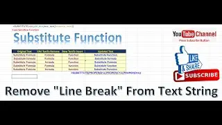 Substitute Function | Remove 