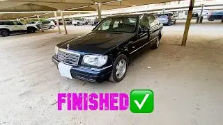 Заканчиваю работы и провожу тест-драйв этого синего Mercedes W140 1998 года выпуска. Владелец заб...