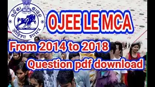 OJEE MCA ENTRANCE QUESTION FROM 2014 TO 2018 PDF||COMPUTER SCIENCE ODISHA.#ojeemca#computerscience