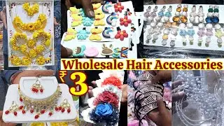 Hyderabad Wholesale Ladies Items / Hair Accessories Pearl Veni Collection / Rubber Bands Clutches