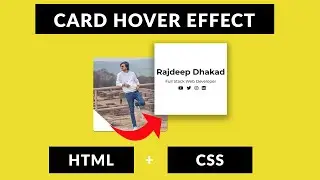 Show Details On Hover - Card Hover Effect - HTML CSS - Hindi