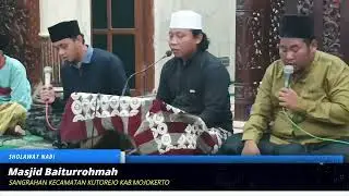 PEMBACAAN SHOLAWAT NABI, BANJARI | MASJID BAITURROHMAH PESANGGRAHAN KUTOREJO MOJOKERTO