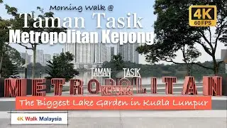 Malaysia 🇲🇾 Taman Tasik Metropolitan Kepong 🌳🌴🐢 - August 2023 - 4K 60fps HDR Walking Tour