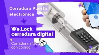 🏘️ #cerradura electr&oacute;nica para #puertas WeLock. Bomb&iacute;n inteligente cilindro de apertura con tel&eacute;fono