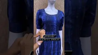 🎉*MATERNITY/ FEEDING **SHIBORI*With mirror workYolk portion cotton lining provided.