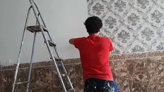 تعليم انته ابيتك شلون تشتغلون الورق جدران شباب وبنات شغل استقبال 07712398963 بلال نزار