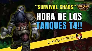 Se FARMEAN a 1 JUGADOR IZI | Warcraft 3 Survival Chaos (DARK IRON)