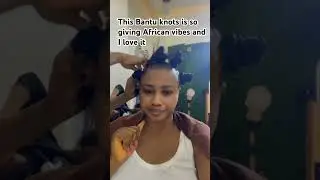 Will you try this beautiful African hairstyle call Bantu knots #africanfashion