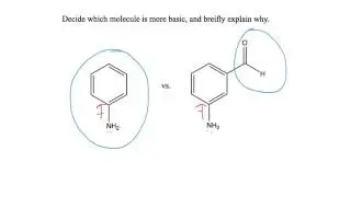 Basicity of aromatic amines problem