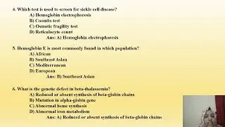 HEMOGLOBINOATHIES ___DME LAB TECHNICIAN QUESTION DISCUSSION