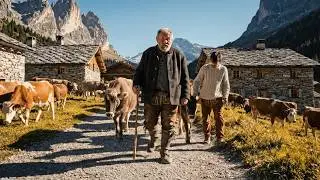 A Peaceful Countryside Life — Relaxing Days of Herding Sheep in the