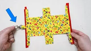 Отлично! Сделайте мини-мешочек с вешалкой 💟 Милый швейный проект