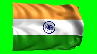 India Waving Flag Green Screen Animation | 3D Flag Animation | Royalty-Free