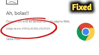 Chrome error status access violation problem solved