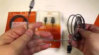 MOS Spring Lightning, Micro USB and Audio Cable Unboxing Review  MOSorganizer