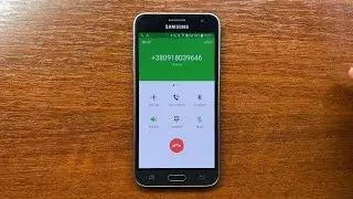 Samsung J3 2016 Dialer App & Incoming Call with Over the Horizon Ringtone Sound. Android 5.1.1