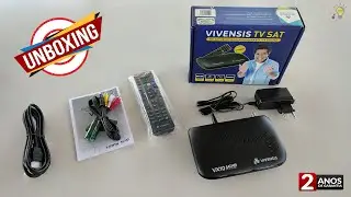 Unboxing do Receptor Vivensis VX10 - Melhor custo benefício do mercado