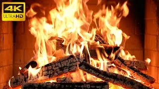 🔥 Тепло от камин с горящими поленьями и успокаивающим треском для души (Fireplace 4K)