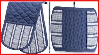 Great product -  DII Double Strip Chef Kitchen Cooking & Baking Collection, Double Oven Mitt, 35x7.5