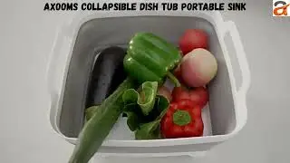 Axooms Collapsible Dish Tub | 9L Folding Sink for Camping & Kitchen | #axooms