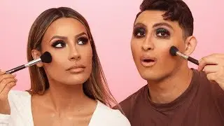 BROTHER FOLLOWS MY MAKEUP ROUTINE | DESI PERKINS