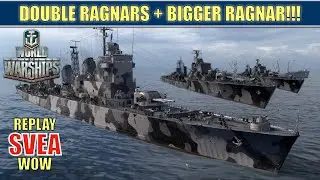 Double Ragnar Destroyer Division + SVEA (Big Ragnar) in world of warships #worldofwarships