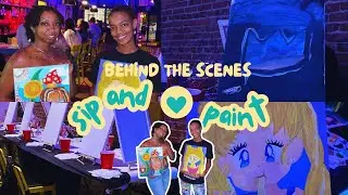 i hosted a sip and paint in atlanta! bts+ event footage | SIP WITH SEY