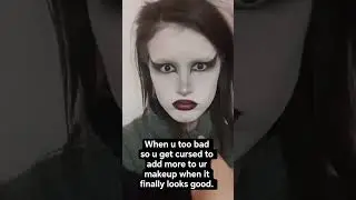#goth #alt #wlw #wlnb #nblnb #altmakeup #gothmakeup #gothgirl #gothboy #help #baddie #fyp #annoying