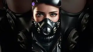 Mask Woman Wearing Gas Mask #viral #videos #tiktok