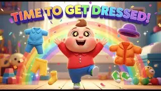 🌈 Time to Get Dressed! 👕👖🧦 | Learn Colors & Clothes | Fun Song for Kids#nurseryrhymes #usakids