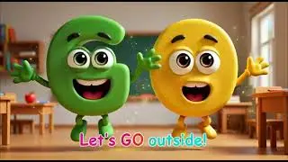 🎉 Letters G and O join to make &ldquo;GO&rdquo;! Fun 3D animation for kids with sentence